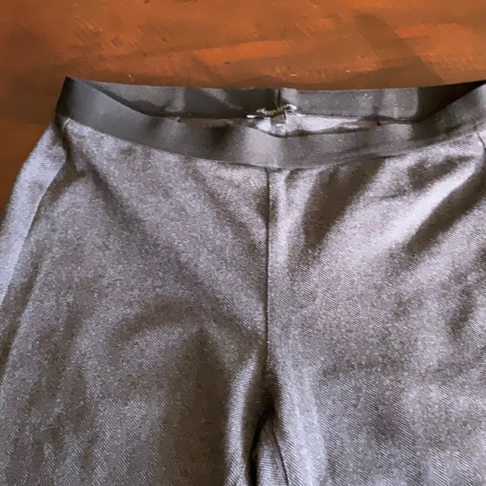 Eileen Fisher Charcoal Herringbone Pants PP